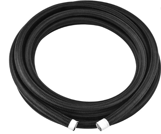 OctoMotive Universal -6AN PTFE Fuel Line Kit, -6AN E85 Nylon Braided Fuel Hose 25FT